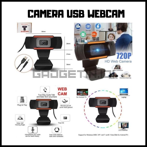 CAMERA USB WEBCAM WEB-01 720P & WEB-02 1080P- Gadgetin.id1