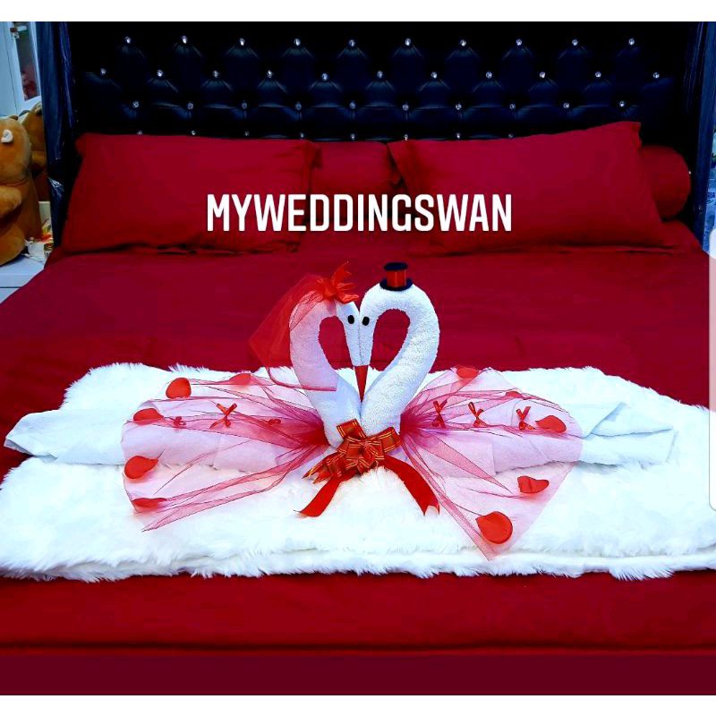 MYWEDDINGSWAN Handuk Angsa Pernikahan | Wedding Swan