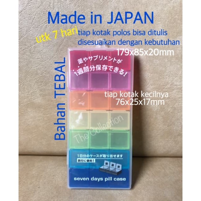 

Best Seller - Tp0093 Warna Japan Seven Days Pill Case 304009 Kotak Obat 7 Hari Polos