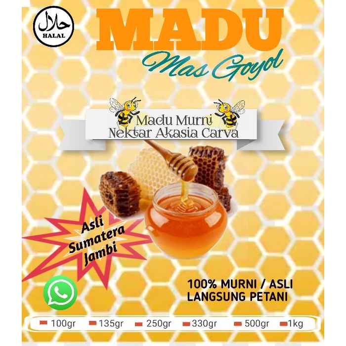 

Madu ASLI MURNI 100% [MADU Mas Goyol]