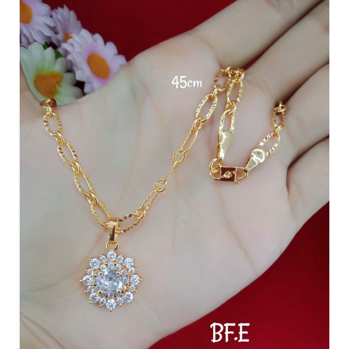 kalung wanita dewasa free liontin emas muda kadar 35%
