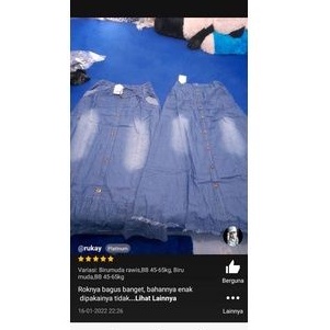 Rok jeans panjang rempel kancing dewasa/rok jeans wanita/rok jeans polos premium terlaris-2