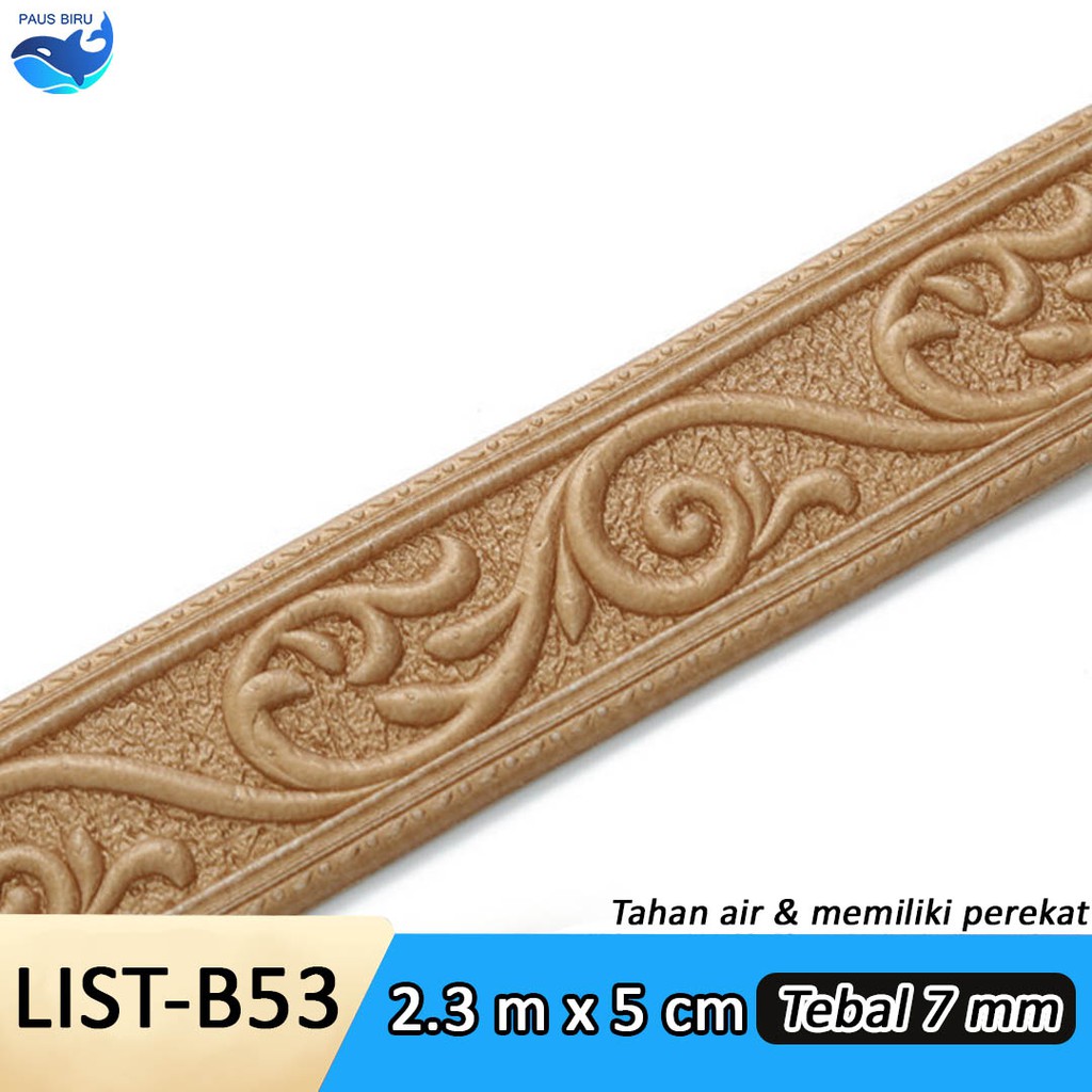 Wallpaper List Foam Wallborder Foam 3D / Wall Border List / List dinding 3D 2.3 Meter-LIST B53