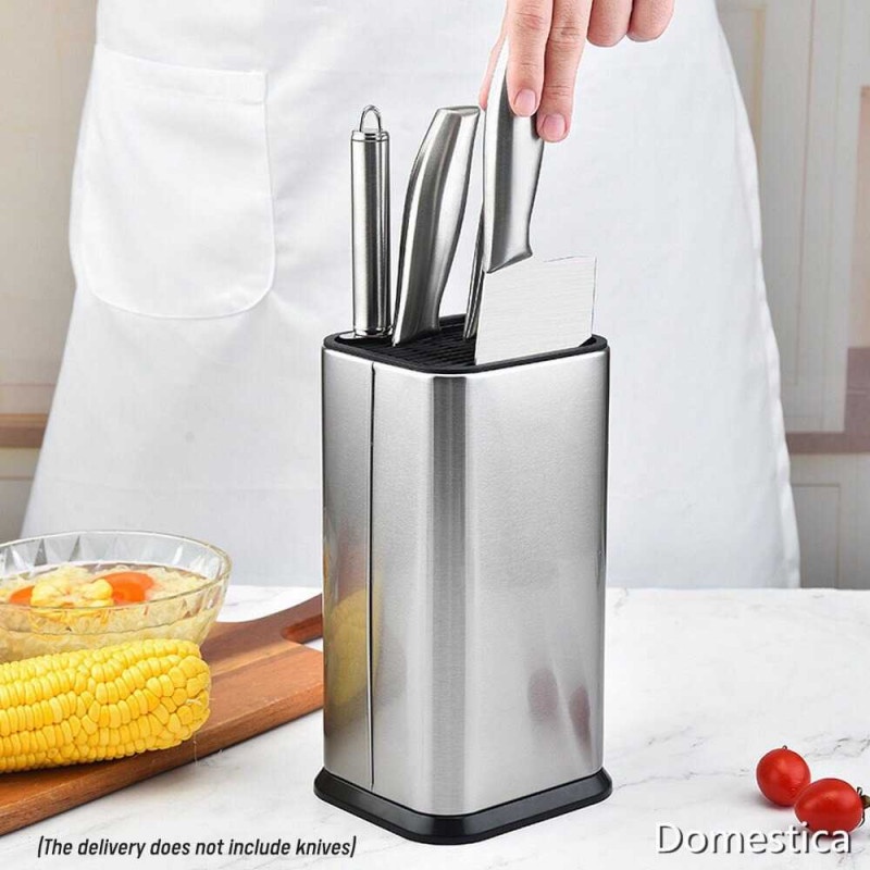 Tempat Rak Pisau Dapur Spatula Sendok Stand Holder Stainless Stell