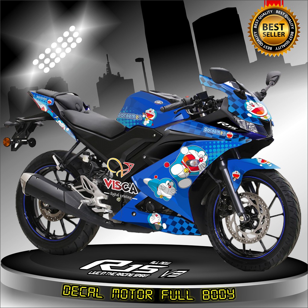 Decal R15 V3 Full Body Stiker R15 V3 Full Body Dekal R15 V3 Doraemon2