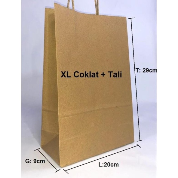 

Paperbag XL coklat tali