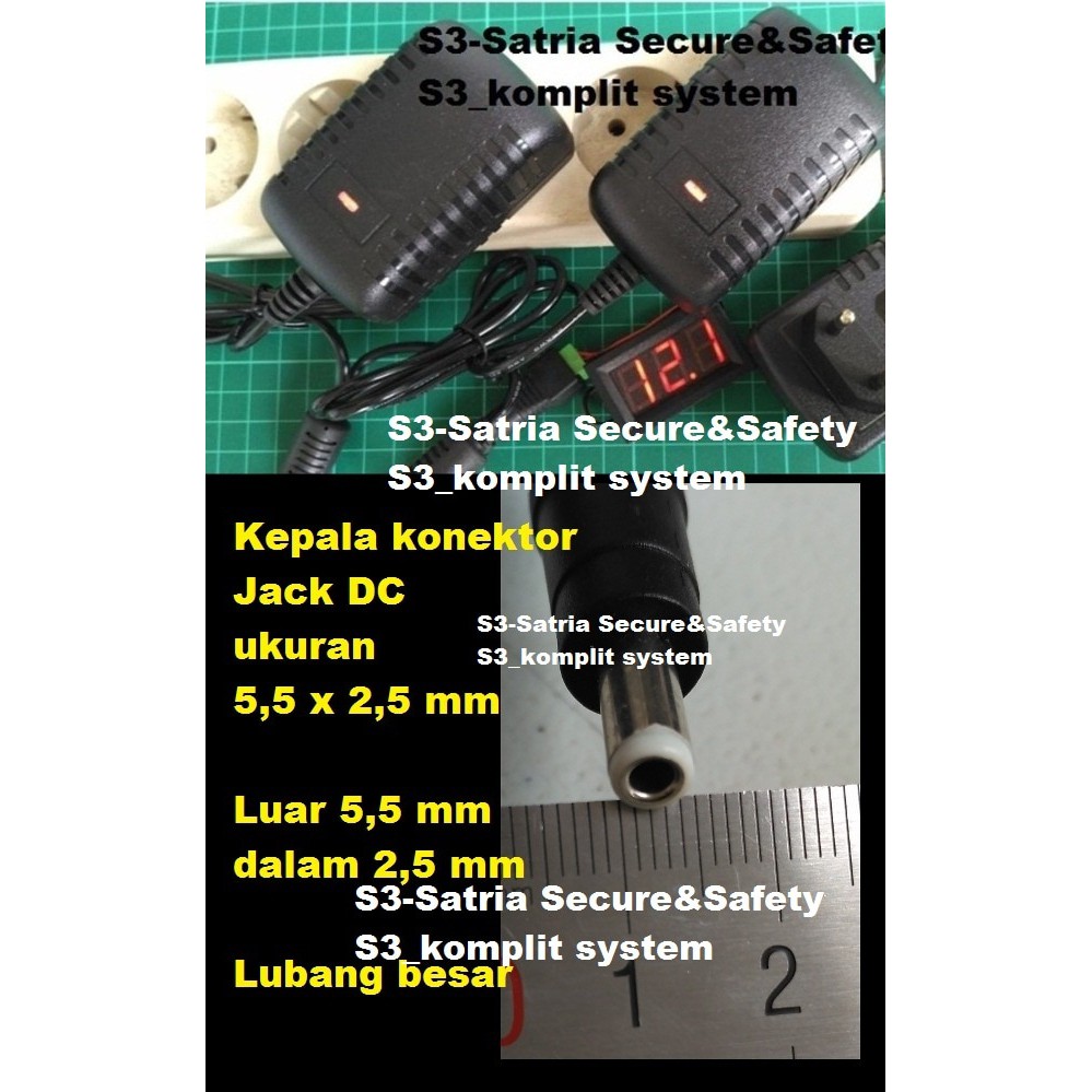 Adaptor 12v 2A Jack 5,5mm DC 5.5 x 2.5 mm Power supply 5,5 mm x 2,5mm