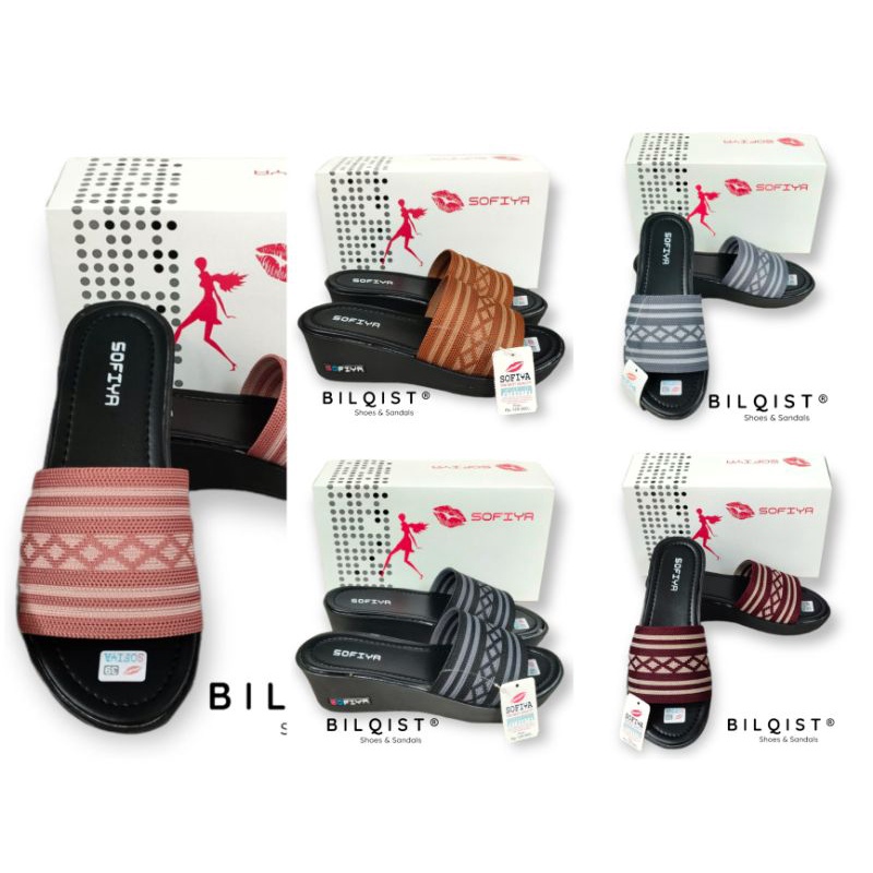 Sandal Wanita Sofiya  Wedges Rajut