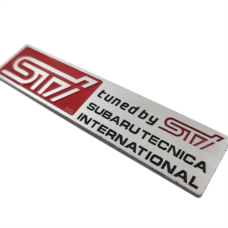 1pc Stiker Emblem Logo SUBARU TECNICA INTERNATIONAL Bahan Metal Untuk Mobil SUBARU STI