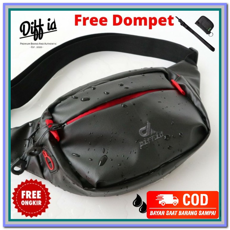 Sling Bag Pria Tas Kecil Kamera Pinggang Europe Waist  Fash DL835 Tas Selempang Anti Air Pria