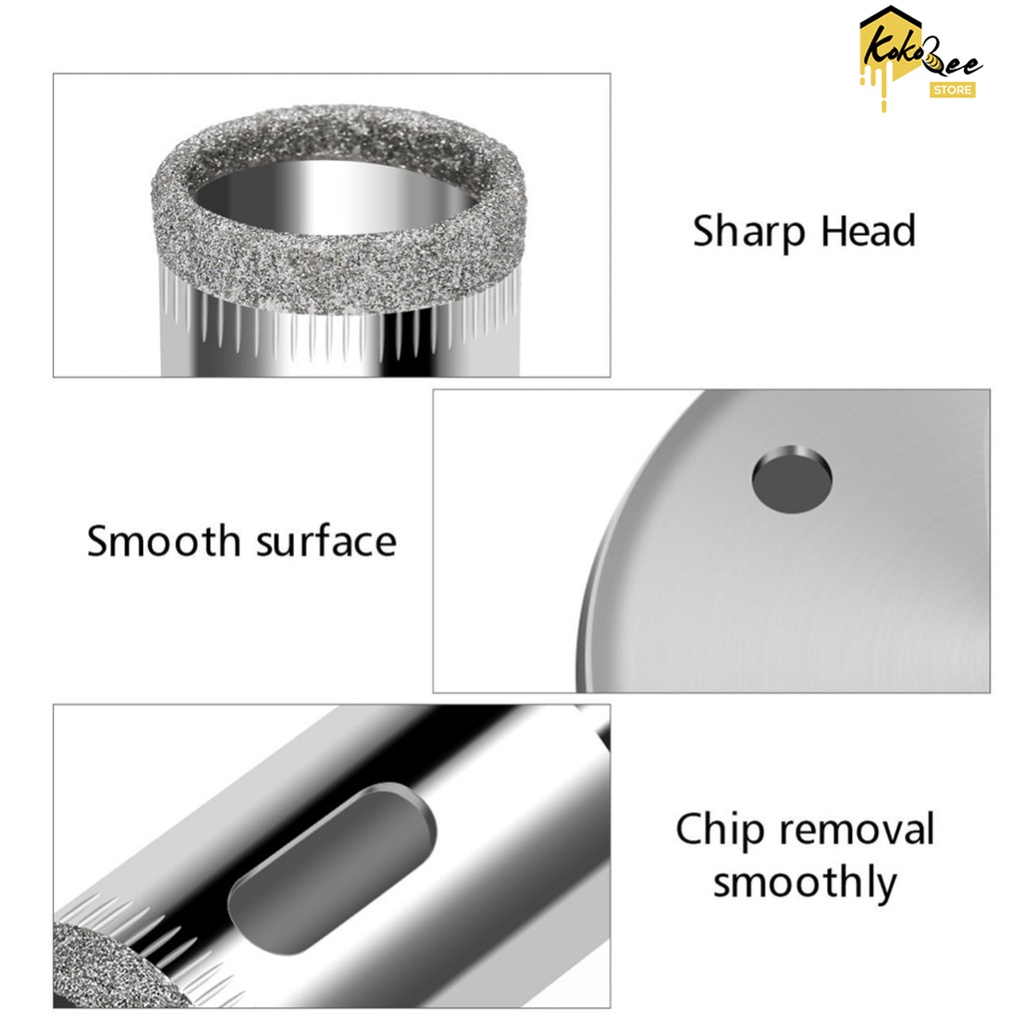 Promo Set bor kaca holesaw hole saw keramik granit marmer batu porselen - hole glass cutter set