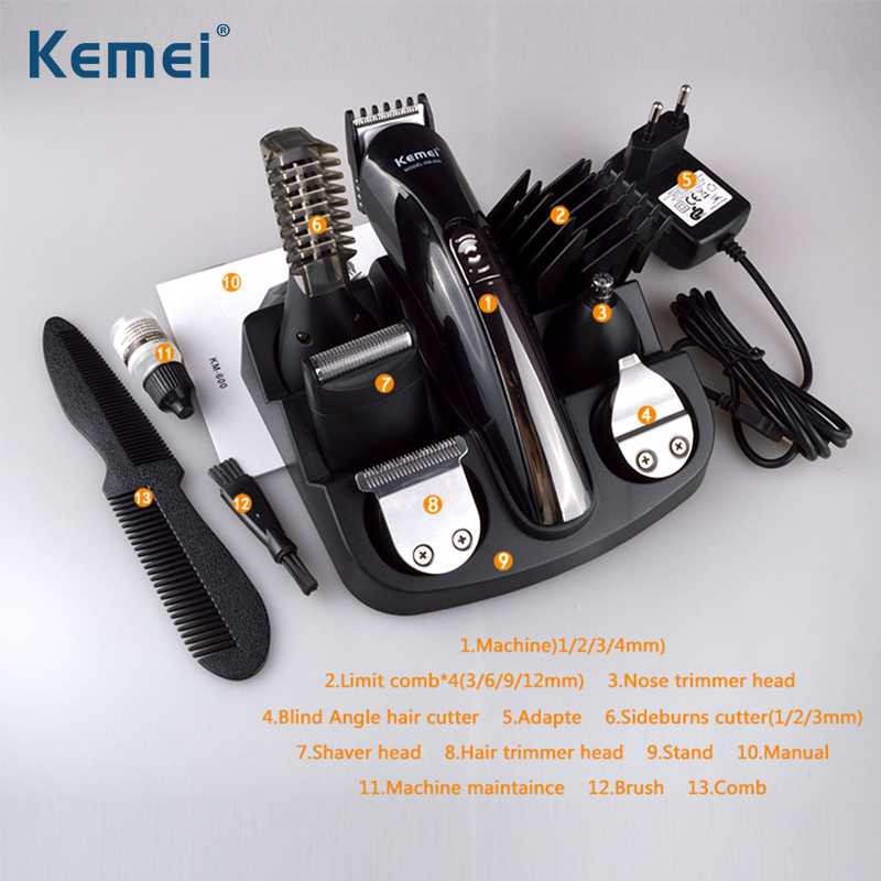 Termurah ! Kemei Alat Cukur Elektrik 6 in 1 Hair Trimmer Shaver - KM-600