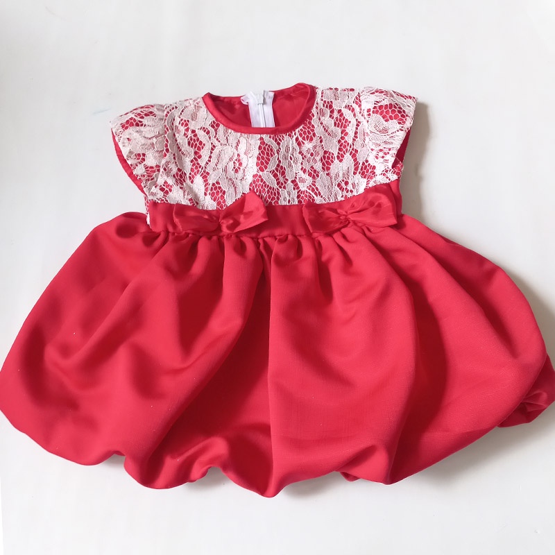 Gaun Bayi Newborn 0 6 bulan Terbaru 2022 1 Set Sepatu Bandana Dress Baby Perempuan Baru Lahir Rok Balon Baju Pesta Import Cantik Korea KA122