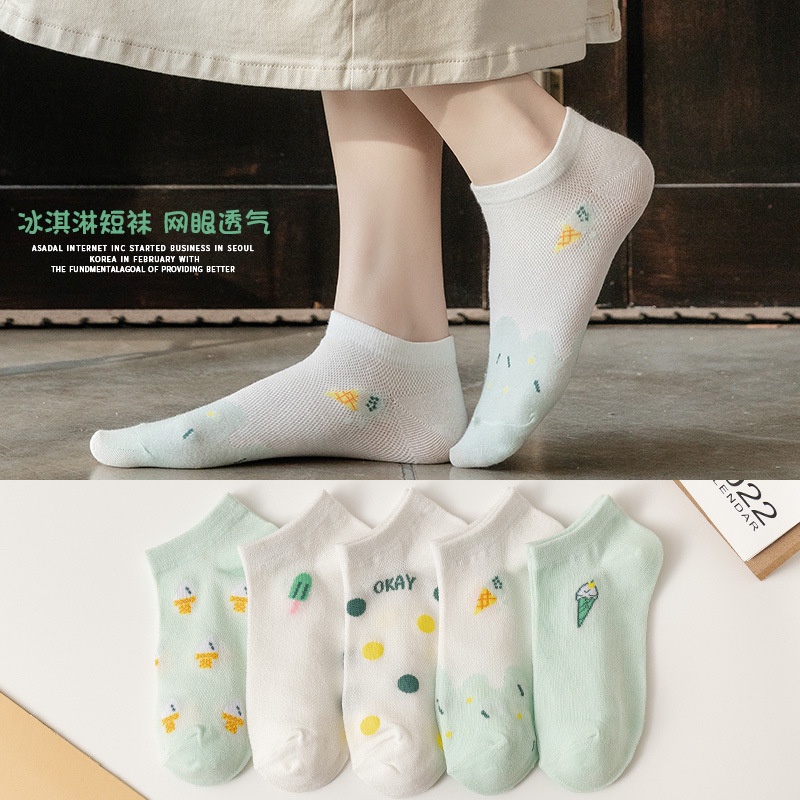 MURMURE.ID | KAOS KAKI WANITA MOTIF KARAKTER CUTE KAOS KAKI PENDEK MOTIF SEMATA KAKI IMPORT MURAH-3