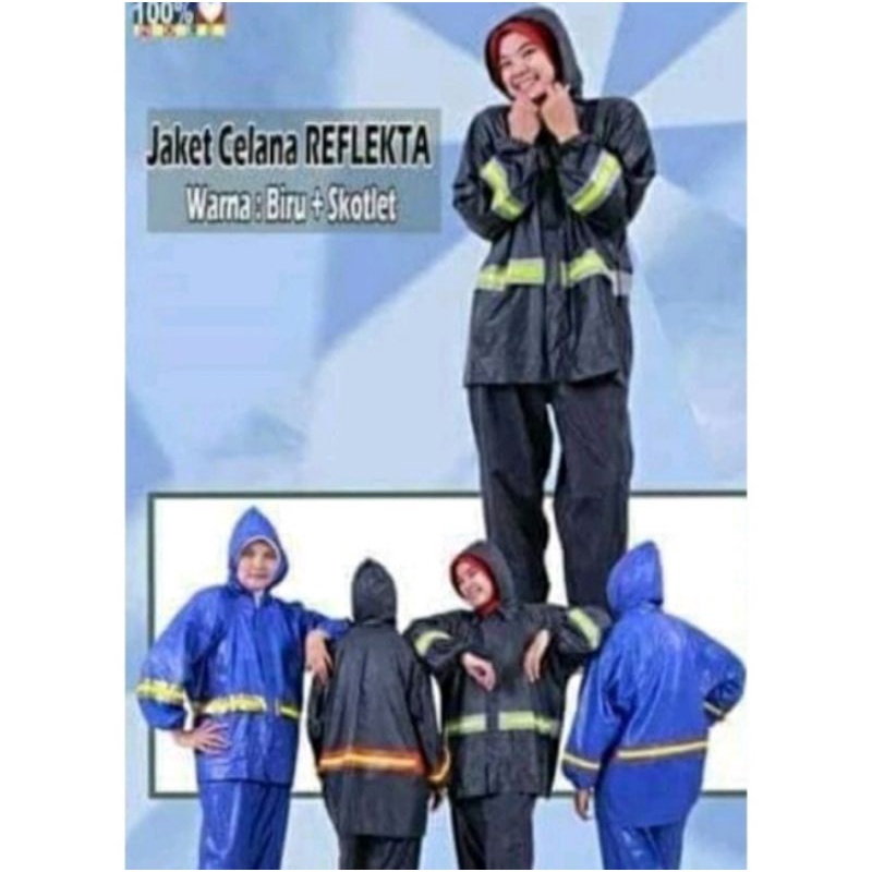 jas hujanvreflekta baju celana,,terlaris