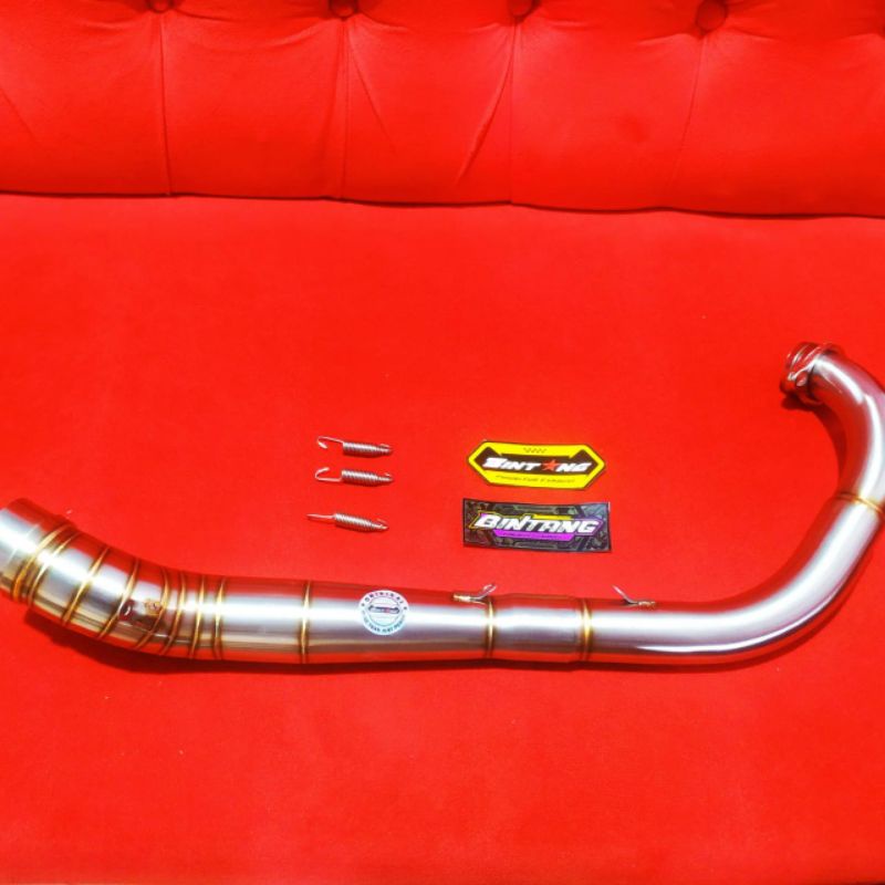 Pipa Leheran Knalpot Drag Jupiter Mx Old New inlet 50mm Original Bintang powerfull exhaust