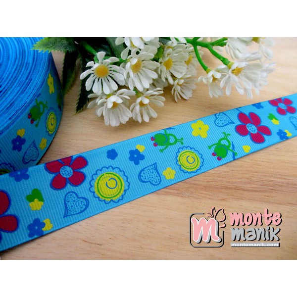 

Pita Grosgrain Taman Katak Biru 1 inch (PITA-038)