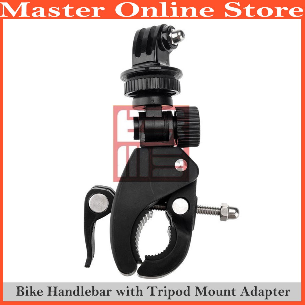 Jual Bicycle Motorcycle Handle Bar Tripod Mount Adapter Action Camera