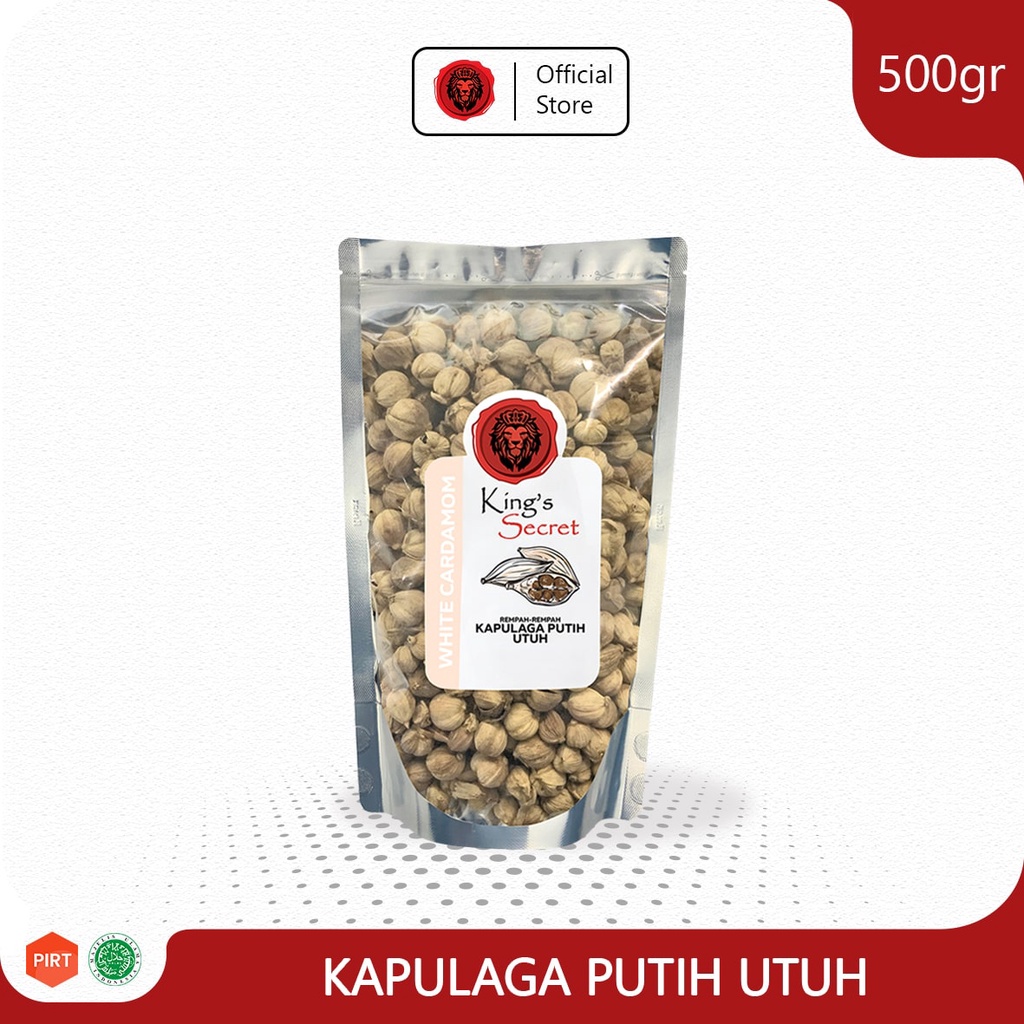 

KINGS SECRET - KAPULAGA PUTIH UTUH | WHOLE WHITE CARDAMOM 500gram