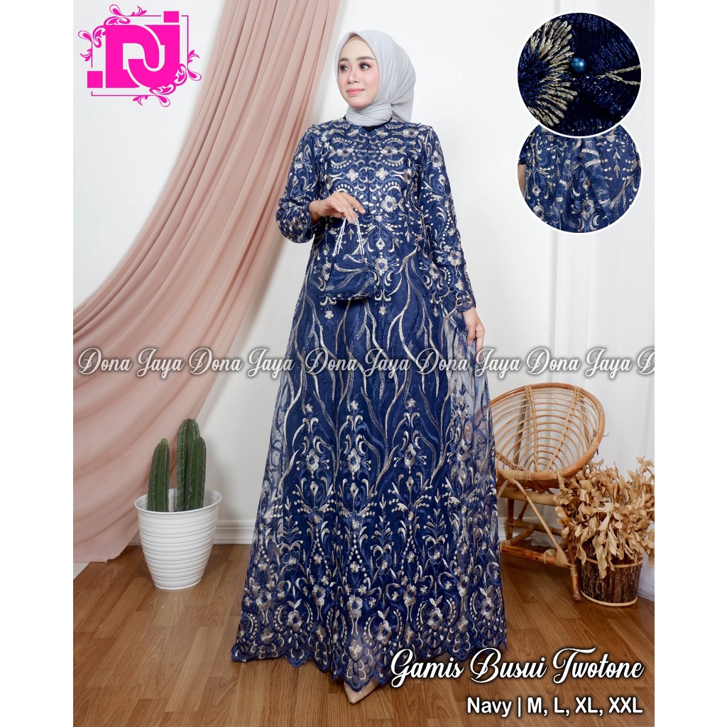 Kebaya Gamis Busui DJ / Gamis / Kebaya Modern / Dress Pesta Kondangan / Gamis Pesta Busui