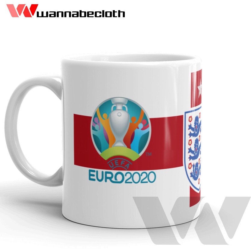 Mug Euro 2020 Gelas Euro 2020 Euro 2021 Koleksi Gift Hadiah Souvenir Mug England Mug Inggris