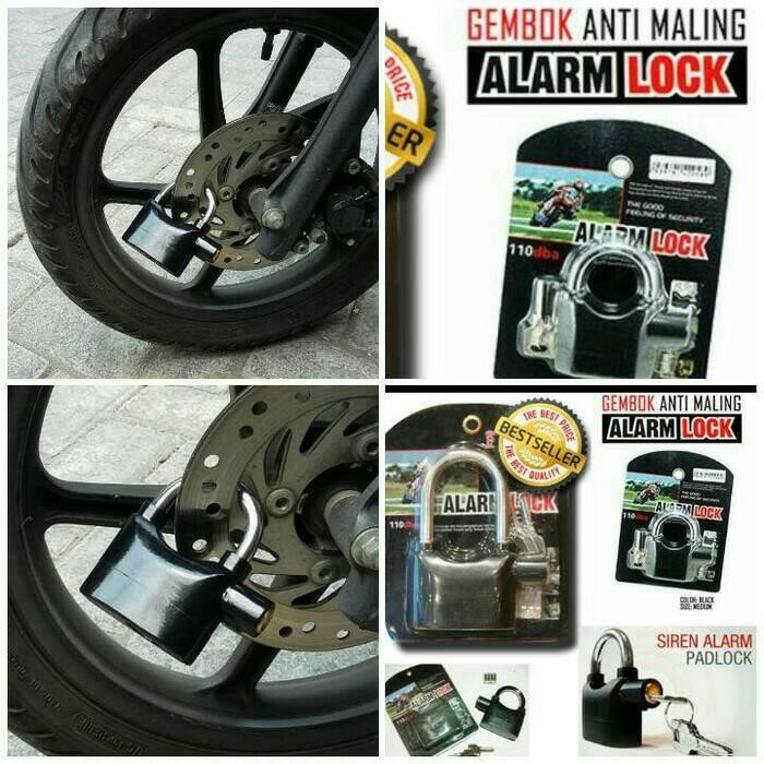 Gembok Alarm Anti Maling | Alarm Lock | Kunci Gembok Alarm