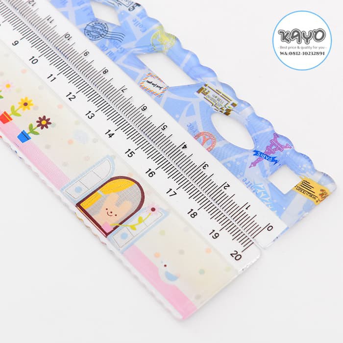 

Penggaris 20 cm PENGGARIS ANAK- ANAK, PENGGARIS UKUR, PENGARIS PLASTIK