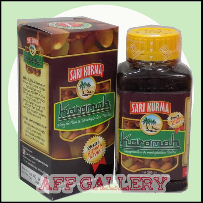 

SARI KURMA KAROMAH EKSTRA KURMA AJWA ISI 250 GRAM DASYAT