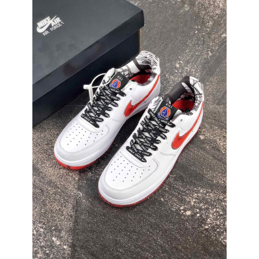 air force 1 with red nike