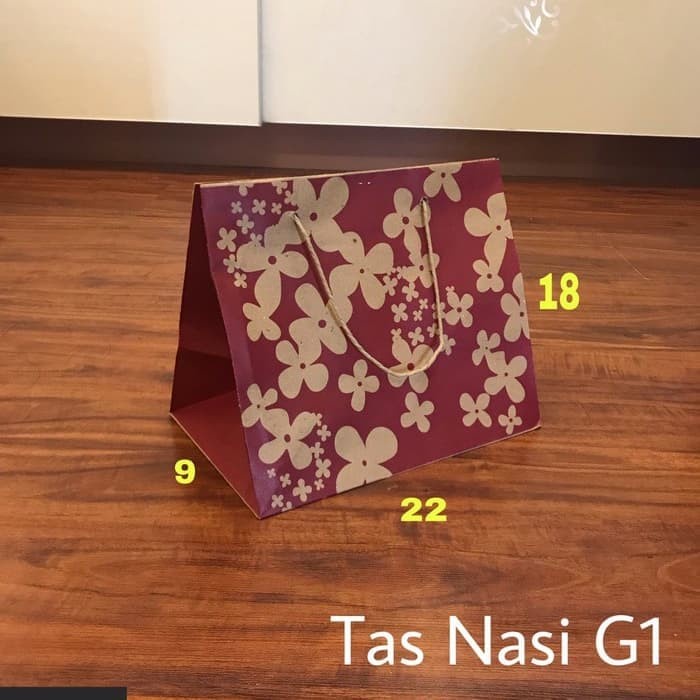 

Paperbag Tas Nasi G1 22x9x18 Tas Kertas Tas Tali Goodie Bag Shopping