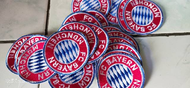 Emblem patch bordir bayern munchen