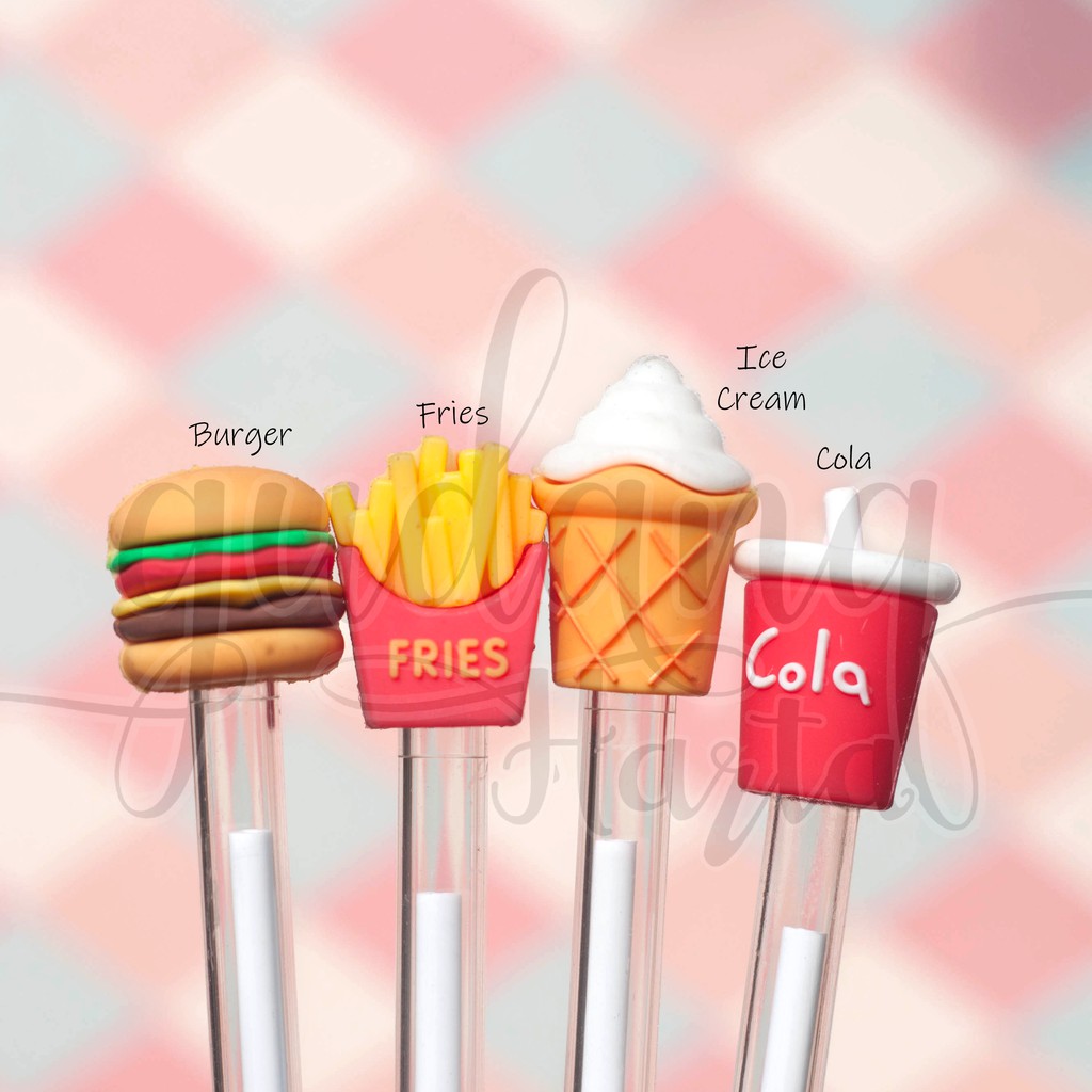 

Pulpen Gel Ice Cream Burger Fries Soft Drink Pena Lucu Unik GC 307171