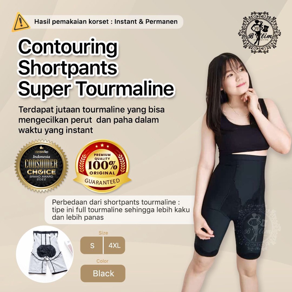 Short Pants Legging Contouring FULL Batu Tourmaline Highwaist Pants PREMIUM