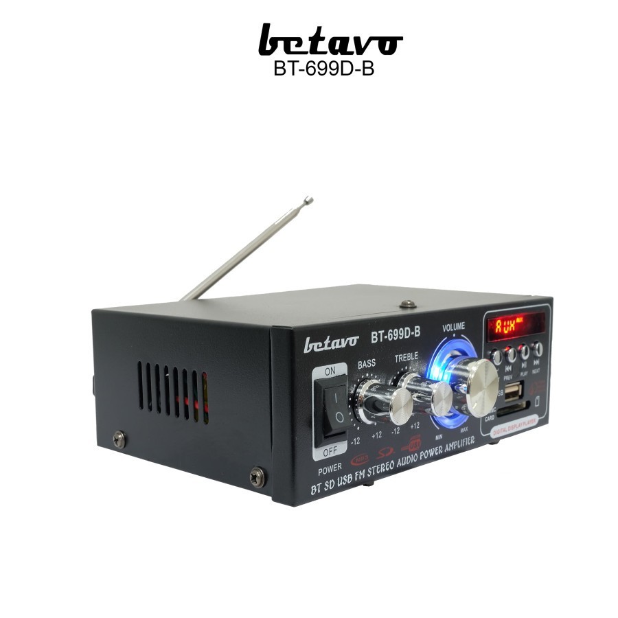 ORIGINAL BETAVO AMPLI MINI MOBIL RUMAHAN BT 699 DB AMPLIFIER BLUETOOTH