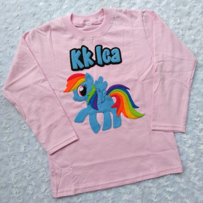 Kaos Flanel size 1 lengan panjang (1.5-3T)