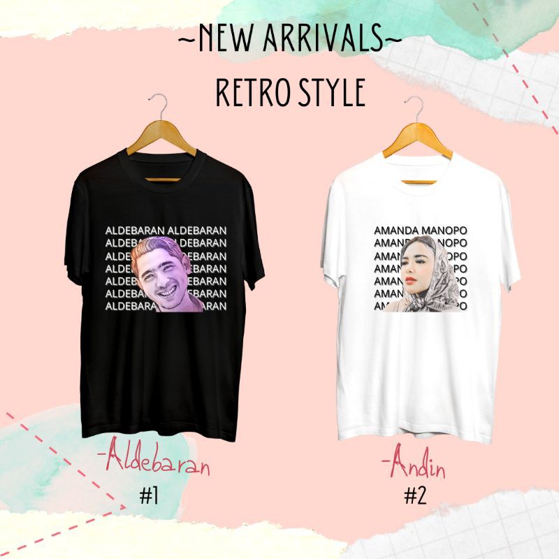 Kaos Ikatan Cinta Panjang-Pendek Premium | Retro Style Arya & Amanda