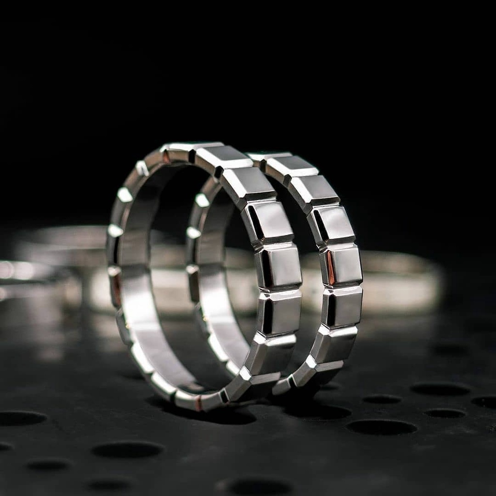 Cincin Kawin Custom elegan cincin perak 925 couple model cincin polos