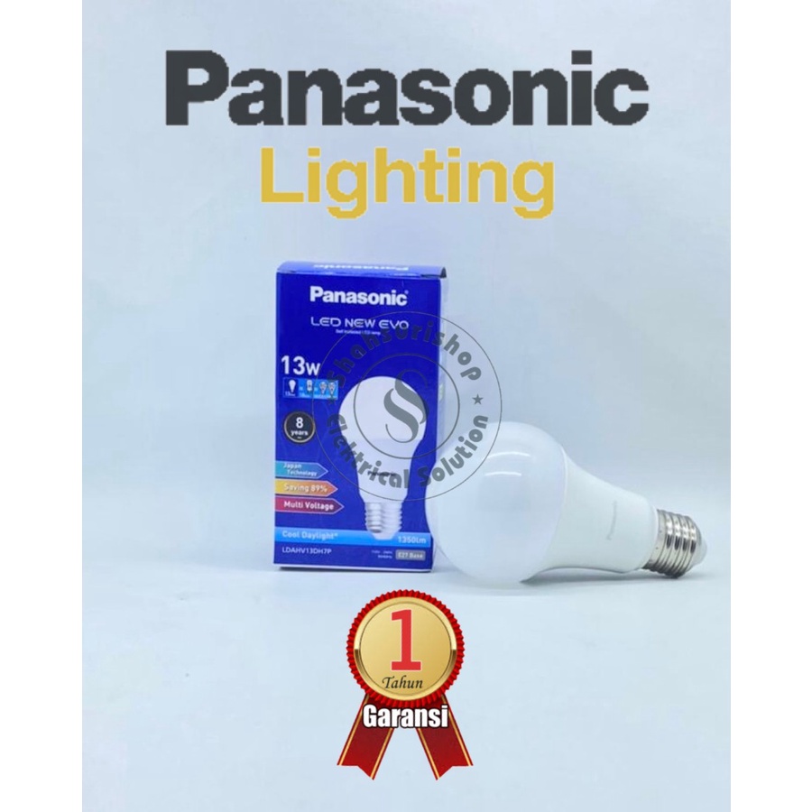 LAMPU LED BULB PANASONIC NEW NEO 13 W WATT BERGARANSI 1 TAHUN