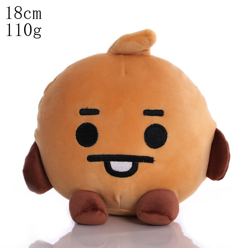 &lt; Available &gt; KPOP Cartoon Plush Toy CHIMMY COOKY KOYA MANG RJ SHOOKY TATA Soft Toys Doll Key Chains