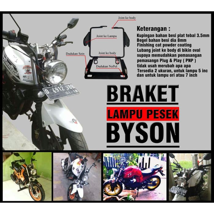 Braket Pesek Byson Braket Lampu Pesek Byson Braket Byson Braket Lampu Bulat Byson