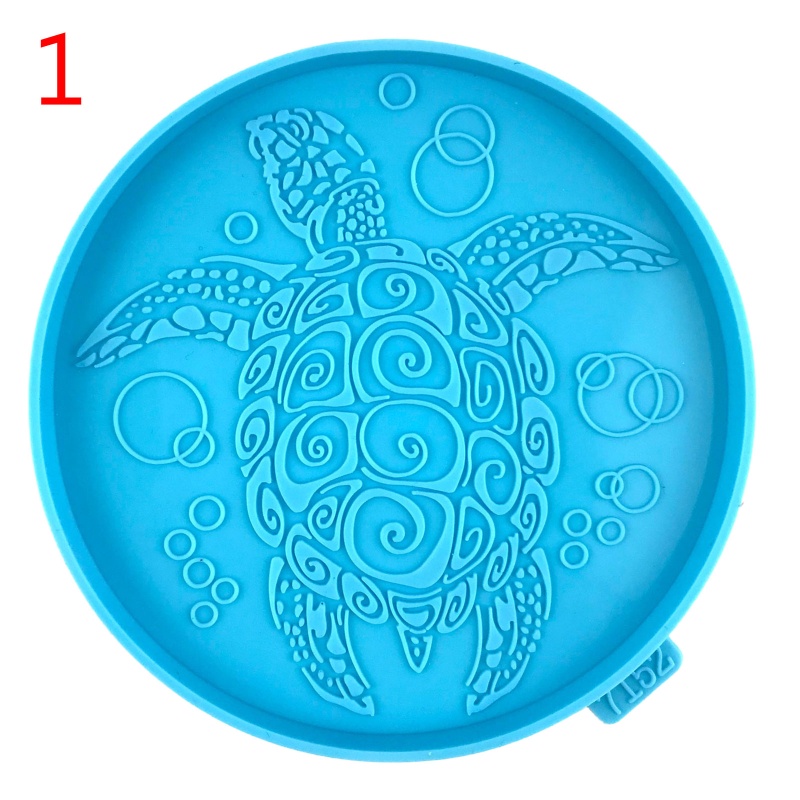 SIY Animal Storage Tray Mould Silicone Agate Coaster Molds for Making DIY Crafts