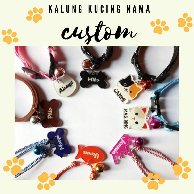 KALUNG KUCING NAMA CUSTOM