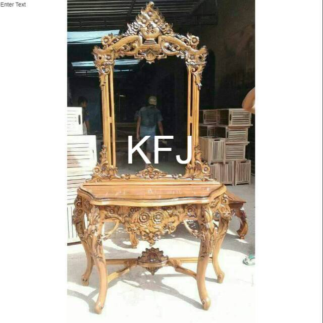 Meja tembok konsul ,meja altar meja konsul jati mebel Jepara mebel Jepara murah