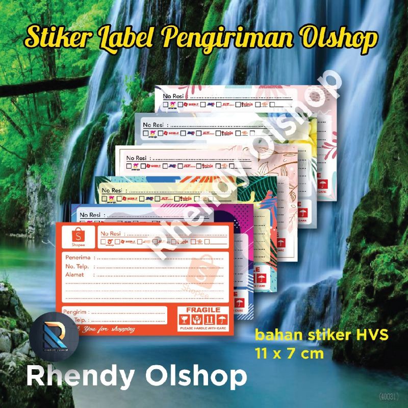 

stiker label pengiriman / stiker label olshop / stiker alamat