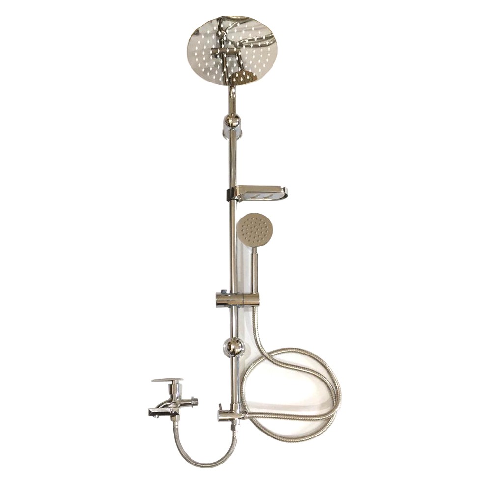 Shower Mandi Set Tiang + Kran Cabang 1/2&quot; SHOWER COULUMN Stainless