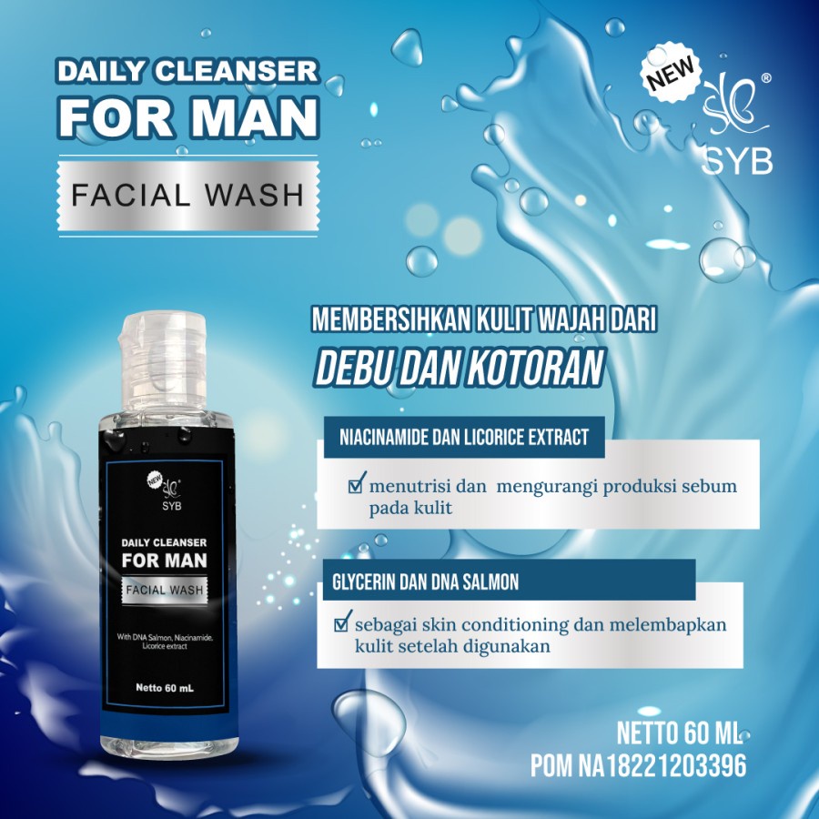 NEW SYB DAILY FACIAL CLEANSER FOR MAN