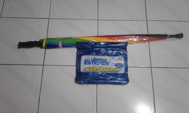 Payung Golf Pelangi Rainbow 16 Jari Jumbo Layar