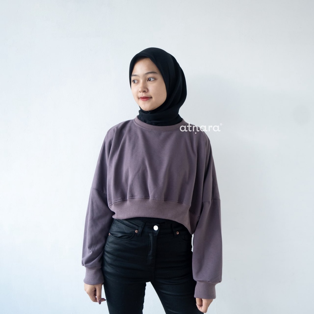 Nara Grosir - Real Crop Sweater l Sweater Wanita