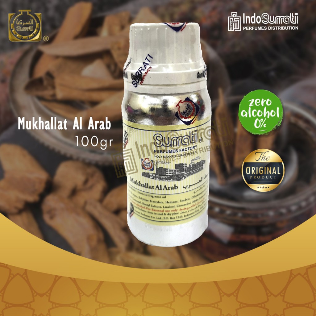 Parfum MUKHALLAT AL ARAB 100gr | Parfum Surrati | Surrati Perfumes | Bibit Minyak Wangi