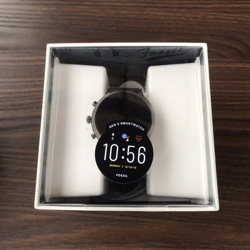 FOSSIL GEN 5 SMARTWATCH FTW4024 The Carlyle HR Smoke Stainless